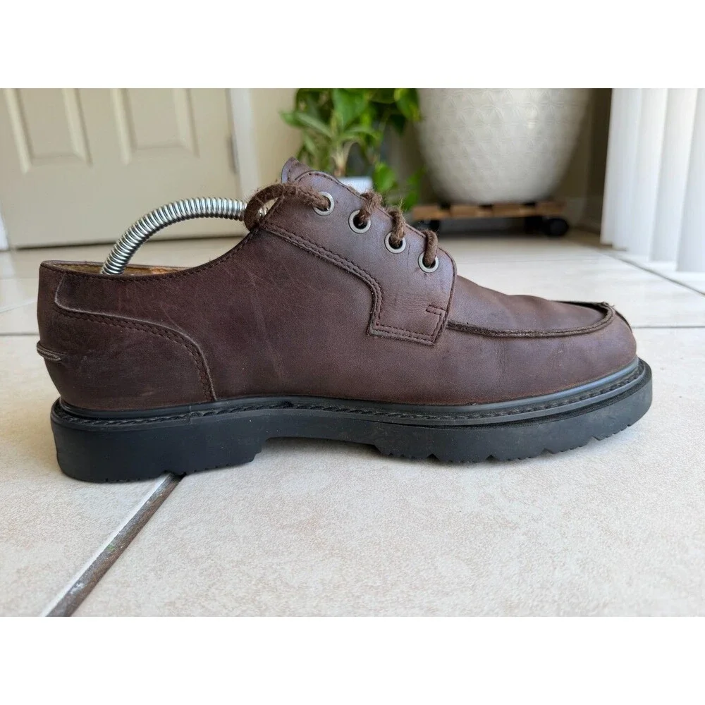 ClaTimberland Men’s Brown Leather Waterproof Oxfords Shoes Split Toe Sole Repair